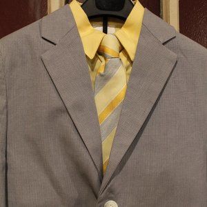 Geoffrey Beene Boys Slim Fit 2-Piece Check Suit